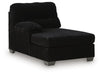 SimpleJoy - LAF Corner Chaise - Onyx Signature Design by Ashley®