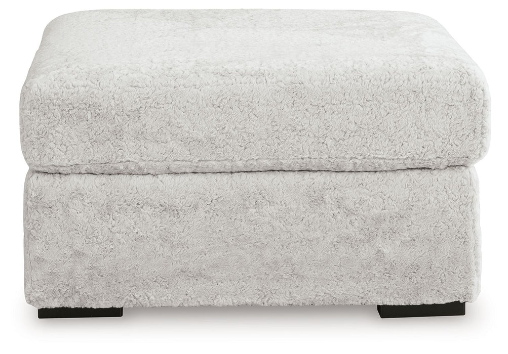 Cuddle Plush - 3 Pc. - 3-Piece Sectional, Chair And Ottoman - Arctic Signature Design by Ashley®