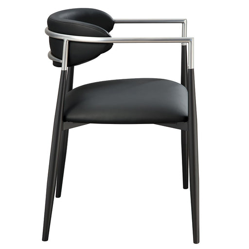 Jaramillo - Arm Chair (Set of 2) - Black Leatherette ACME