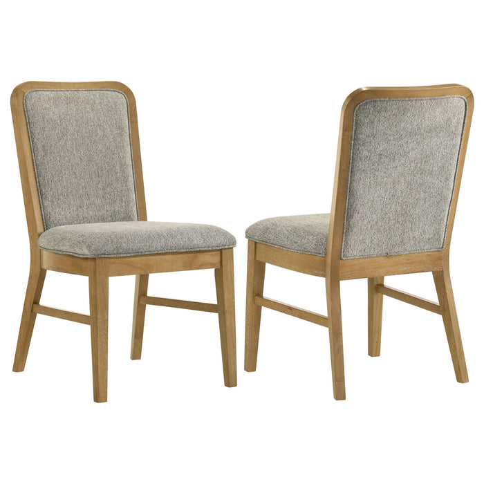 Teleli - Dining Side Chair (Set of 2) - Natural / Gray Furniture Max
