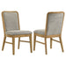 Teleli - Dining Side Chair (Set of 2) - Natural / Gray Furniture Max