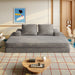 Multifunctional Convertible Sofa Bed With 2 Tumbler Backrests And 2 Pillows, Deep Seat Couch Home Essentials