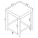 Upholstered Square Vanity Stool Furniture Max