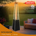 Pyramid 48, 000 Btu Propane Outdoor Heater With Detachable Wheels - Black / Silver Home Essentials