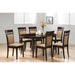 Gabriel - Oval 7 Piece Dining Set With Chairs - Cappuccino Furniture Max