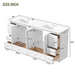 Shaker Free Standing Bathroom Vanity Cabinet & Sink, Soft Close Drawers, Soft Close Doors Hearth and Haven
