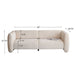 Tonson - 3 Seater Sofa, Wave Design Noble House