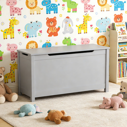 Toy Box Storage With Safety Hinged Lid Home Essentials