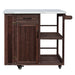 Outdoor Kitchen Island Prep Station With Lockable Wheels, Ample Storage, Towel & Spice Racks Hearth and Haven