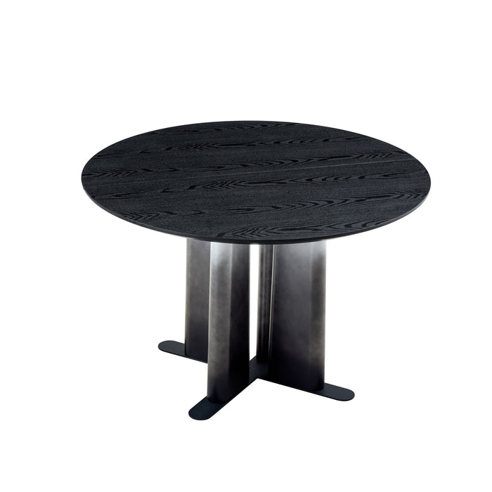 Round Dining Table With Cross Base, Modern Home Furniture Home Essentials