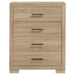 Merritt - 4 Drawer Bedroom Chest - Light Oak Furniture Max