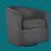 Swivel Accent Chair With U Backrest, Plush Cushion Living Room Furniture Home Essentials