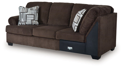 Kimlee - LAF Sofa With Corner Wedge - Chocolate Signature Design by Ashley®