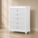 Abigale - 5 Drawer Chest With LED Lighting - White Matrix Furniture Group