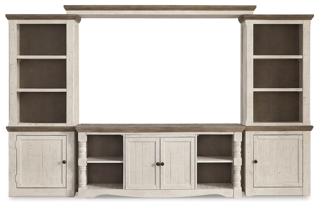 Havalance - 4 Pc. - Entertainment Center - 67" TV Stand - Brown / Beige Signature Design by Ashley®
