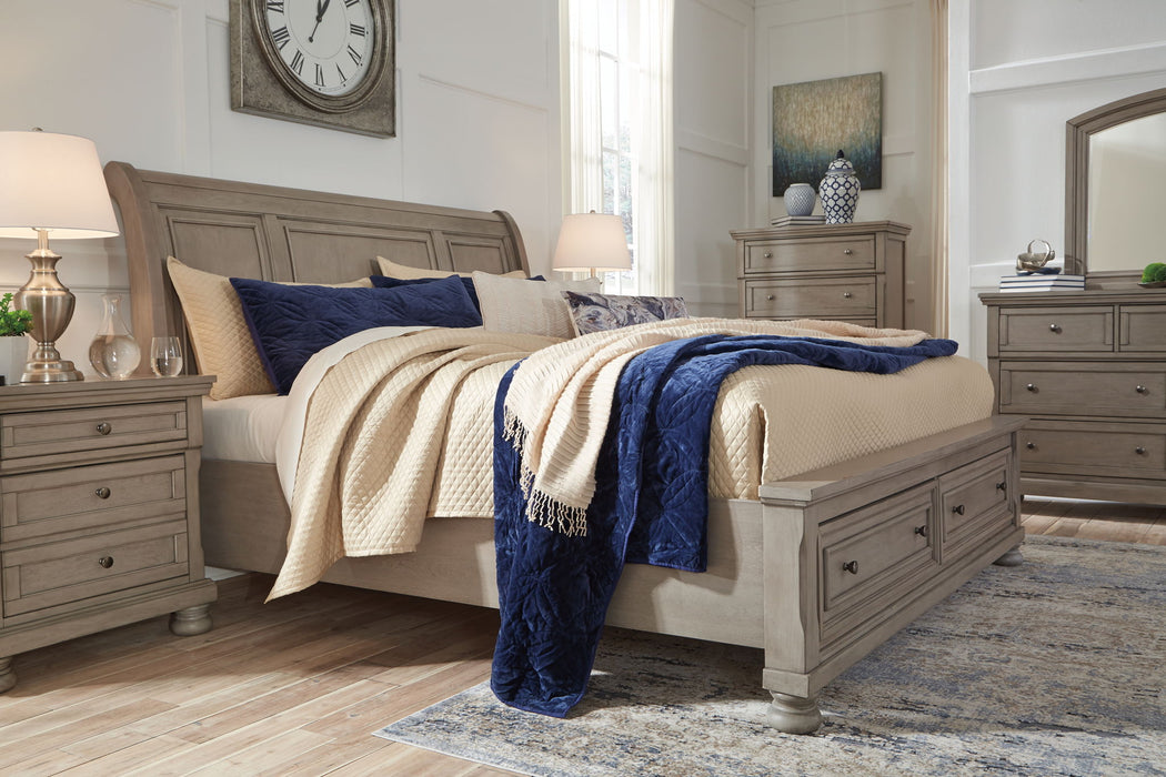 Lettner - Sleigh Bed Signature Design by Ashley®