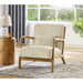 Upholstered Armchair With Back Support Pillow Home Essentials