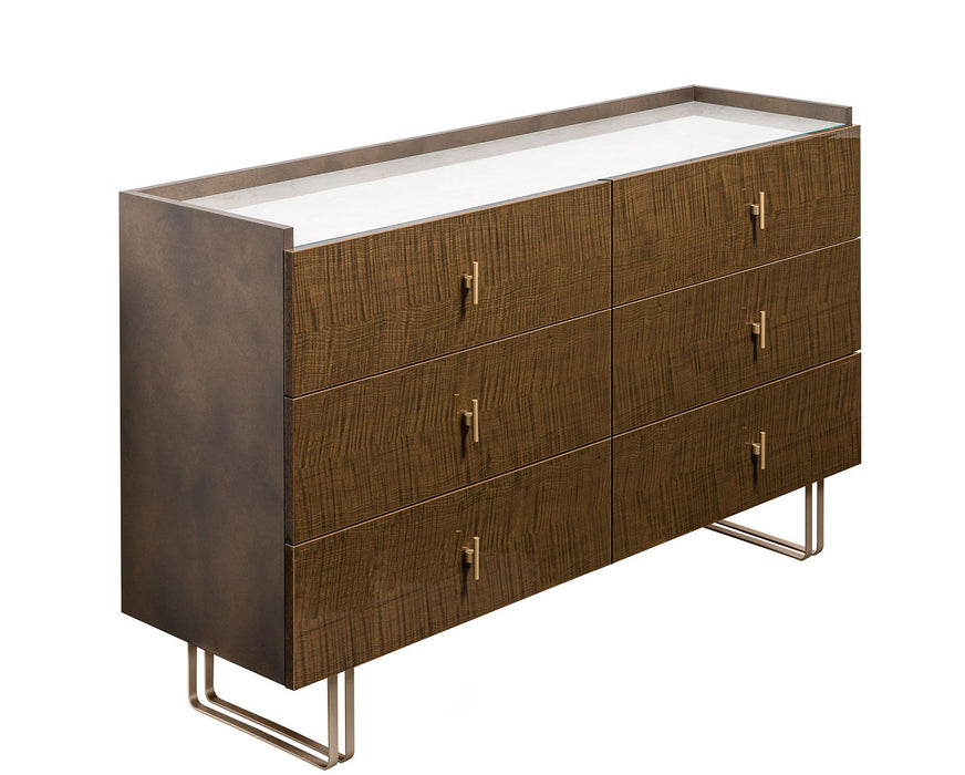 Fiamma - Double Dresser - Light Beige / Brown Arredoclassic Italy