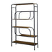 Geometric Bookcase / Display Rack - Black / Brown Home Essentials
