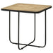 Travertine Accent Table Geometric Design - Brown Furniture Max