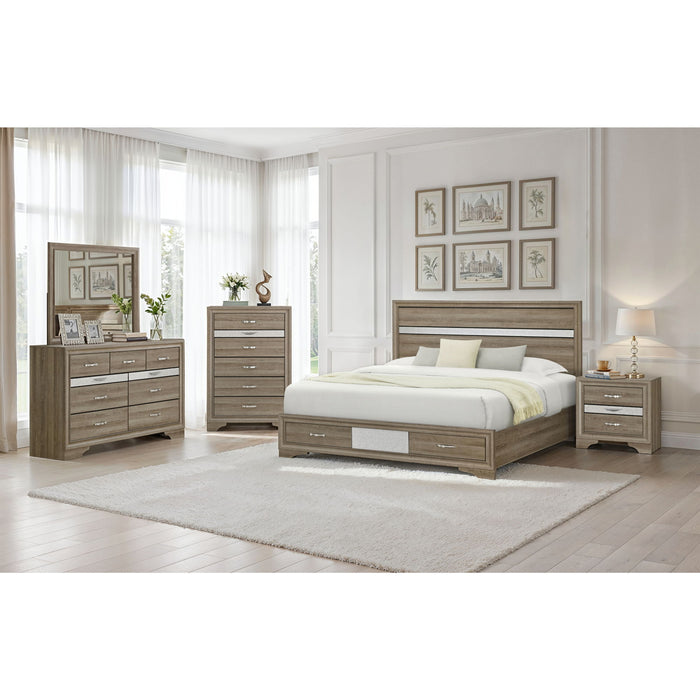 Ryder - 5 Piece Bedroom Set With Drawer Footboard Global Furniture USA