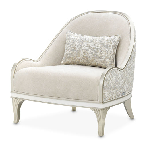 La Marisia - Chenille Accent Chair - Tranquil / Light Champagne Michael Amini