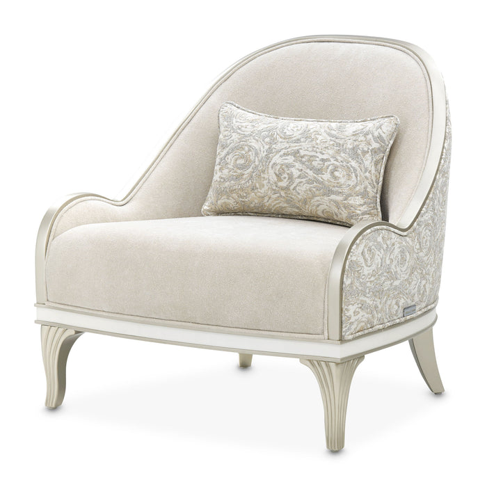 La Marisia - Chenille Accent Chair - Tranquil / Light Champagne