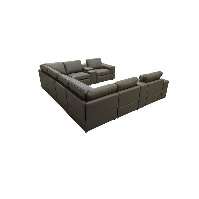 Modular Sectional With Large Square Arms Home Essentials