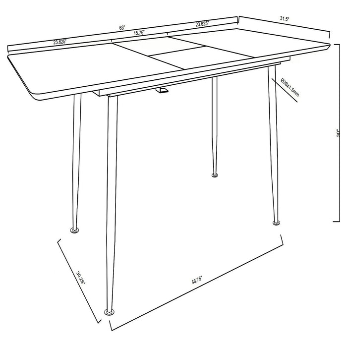 Grant - Extension Dining Set Furniture Max