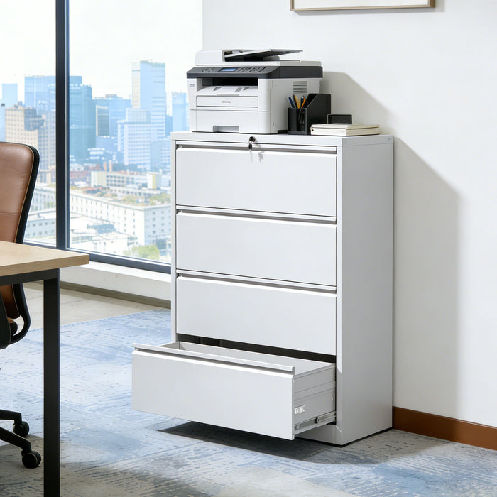 Lateral File Cabinet, Locking Heavy Duty, Anti-Tip Safety Interlock, Vertical Storage For Letter/Legal/A4 Files Home Essentials
