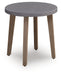Harmony Headlands - Round End Table - Natural / Gray Signature Design by Ashley®