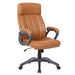 Executive Office High Back Ergonomic Desk Chair, Height Adjustable With Padded Armrest & 5 Point Base - Antique Brown Home Essentials