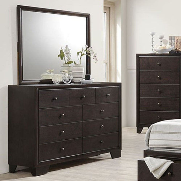 1 Piece Dresser With 9 Drawers - Brown Home Essentials