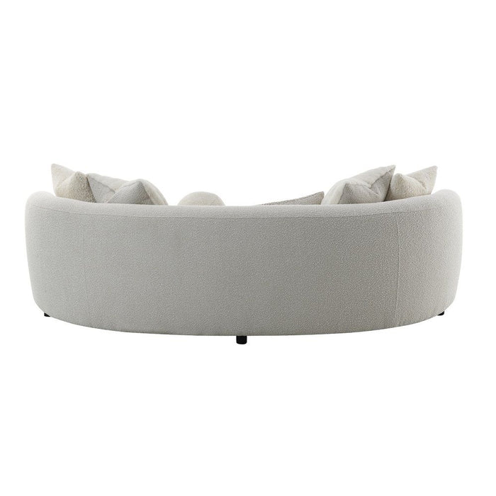 Iniko - Sofa With 6 Pillows - Beige Boucle ACME