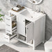 Bathroom Vanity With Sink Top, Bathroom Vanity Cabinet With 2 Doors And 2 Drawers, Open Shelf Hearth and Haven