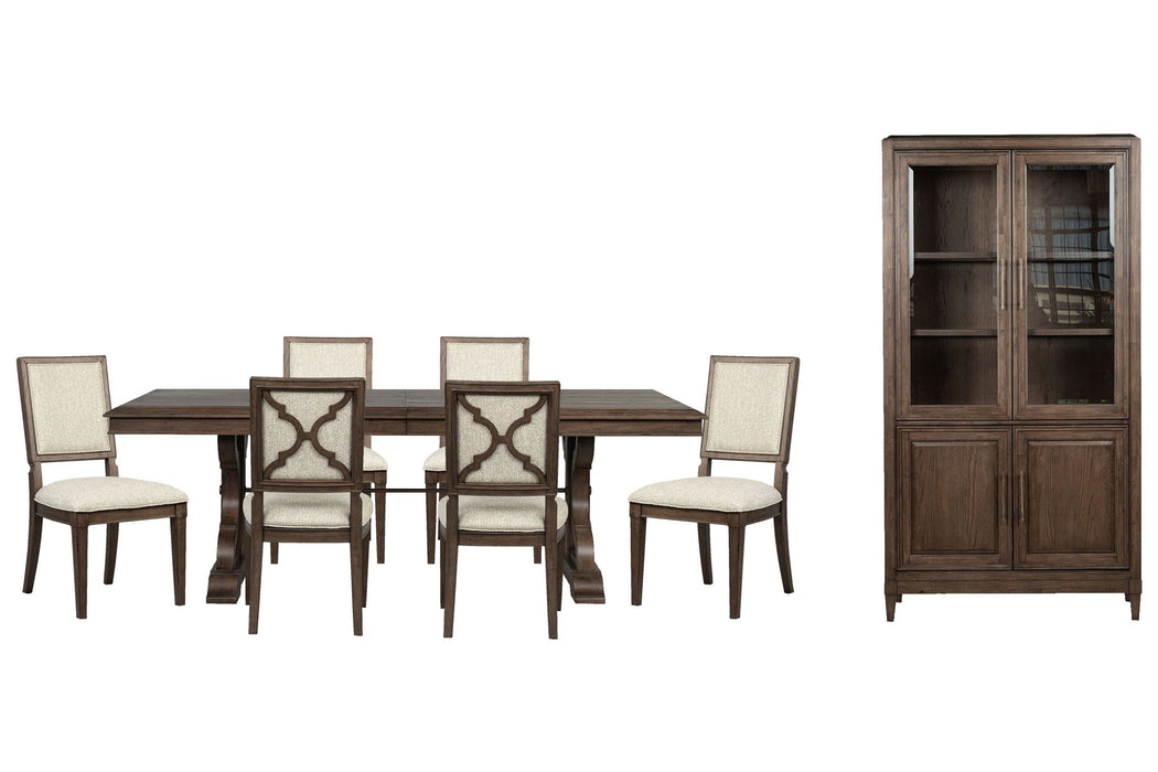 Jubilee - Extendable Trestle Dining Table Set Magnussen Furniture