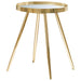 Lymon - Round Top End Table - Gold Furniture Max