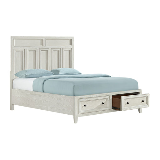 Storage Bed With Panel Headboard And Spacious Footboard Drawers Emerald Home