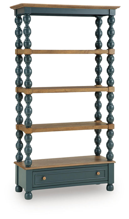 Finnworth - Bookcase - Blue / Brown Signature Design by Ashley®