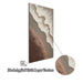 Abstract Wall Art, Textured Canvas Painting With Accents, Decor For Living Room (Set of 2) - Antique Brown+White Daily Nest