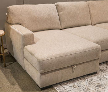 Stringer - LAF Corner Chaise With Storage - Sand Signature Design by Ashley®