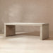Veda - Geometric Waterfall Dining Table - White Jennifer Taylor Home