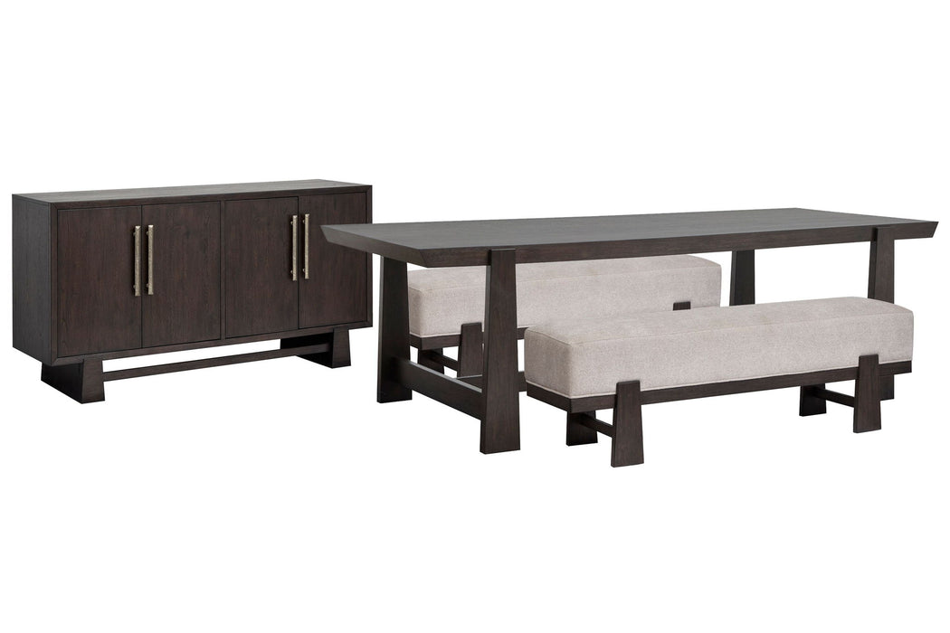 Tauren - Trestle Dining Table Set Magnussen Furniture