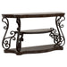 Gretta - Merlot 2 Shelf Sofa Console Table - Brown Furniture Max