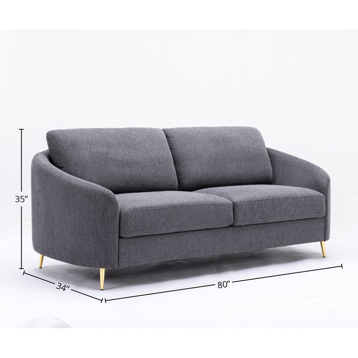 Yuina - 3 Pieces Living Room Set - Gray Acme