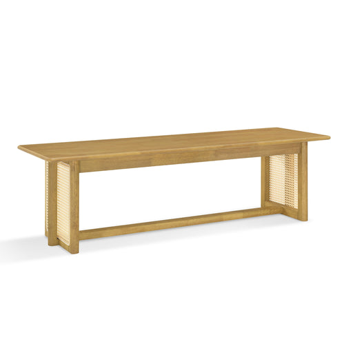 Dining Bench With Rattan Weave Noble House
