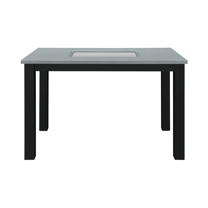 Dining Table Set With 4 Chairs, 5 Piece Set - Gray