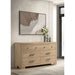 Merritt - 6 Drawer Dresser Cabinet - Light Oak Furniture Max