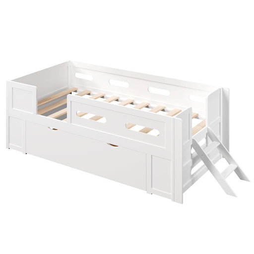 Platform Bed With Guardrail And Drawer Dreamland