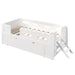 Platform Bed With Guardrail And Drawer Dreamland